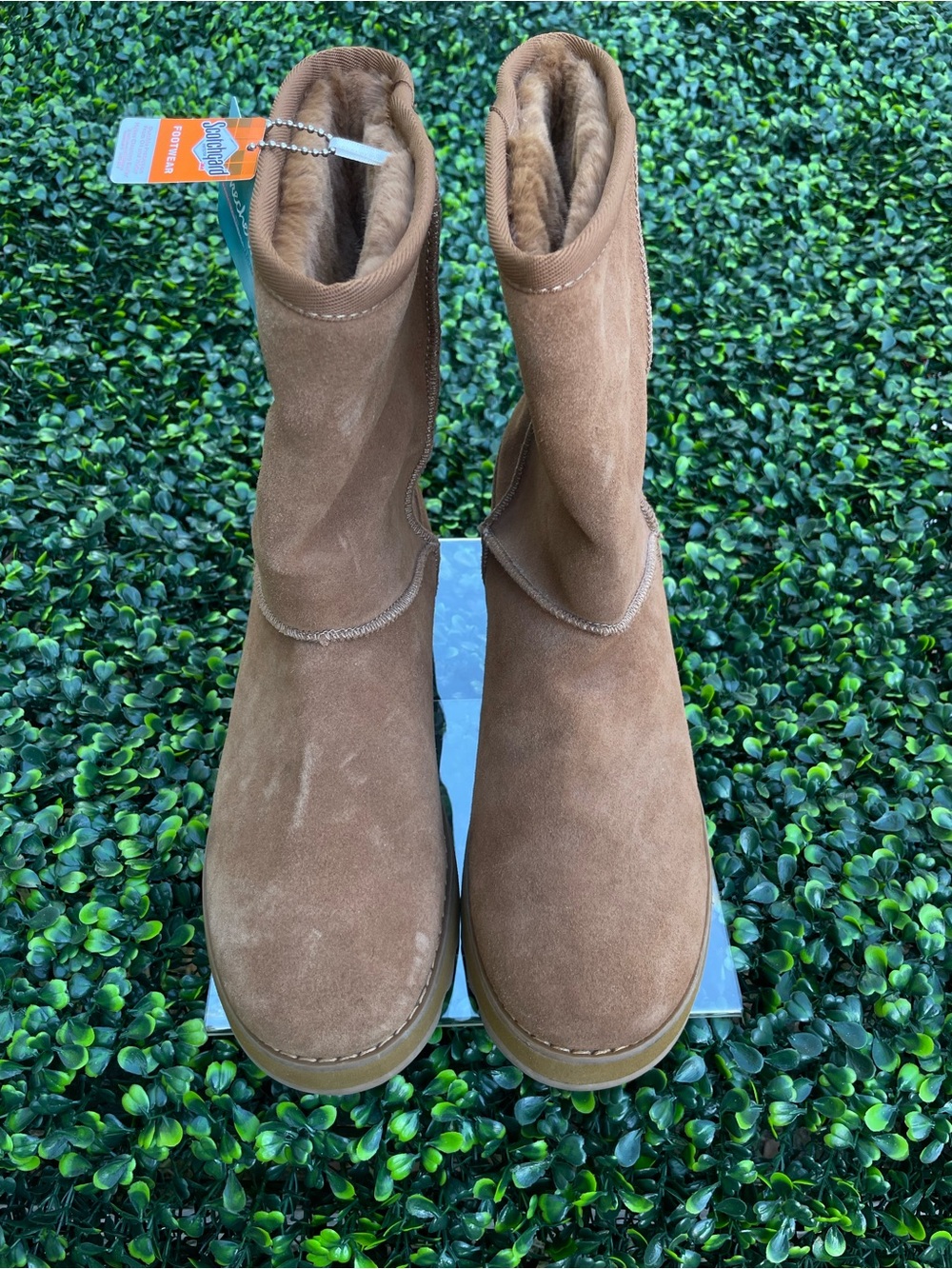 Sketchers Women's Suede Mid-Calf Boot in Brown NWOB